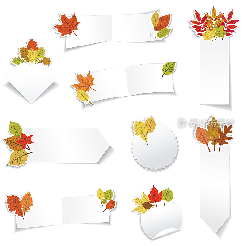 秋季销售商店横幅贴纸