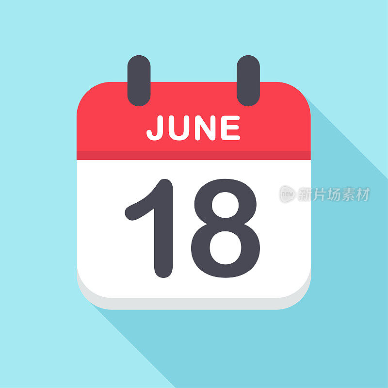 6月18日-日历图标