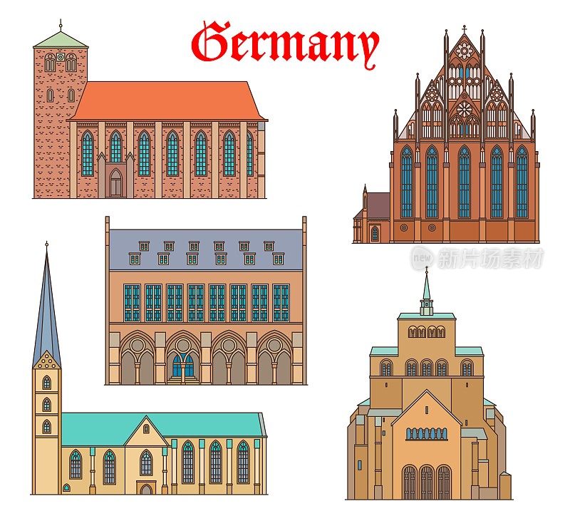 德国地标建筑、教堂、大教堂