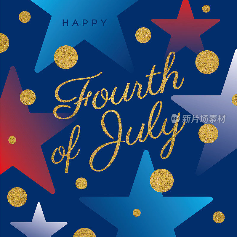 7月4日美国独立日快乐。