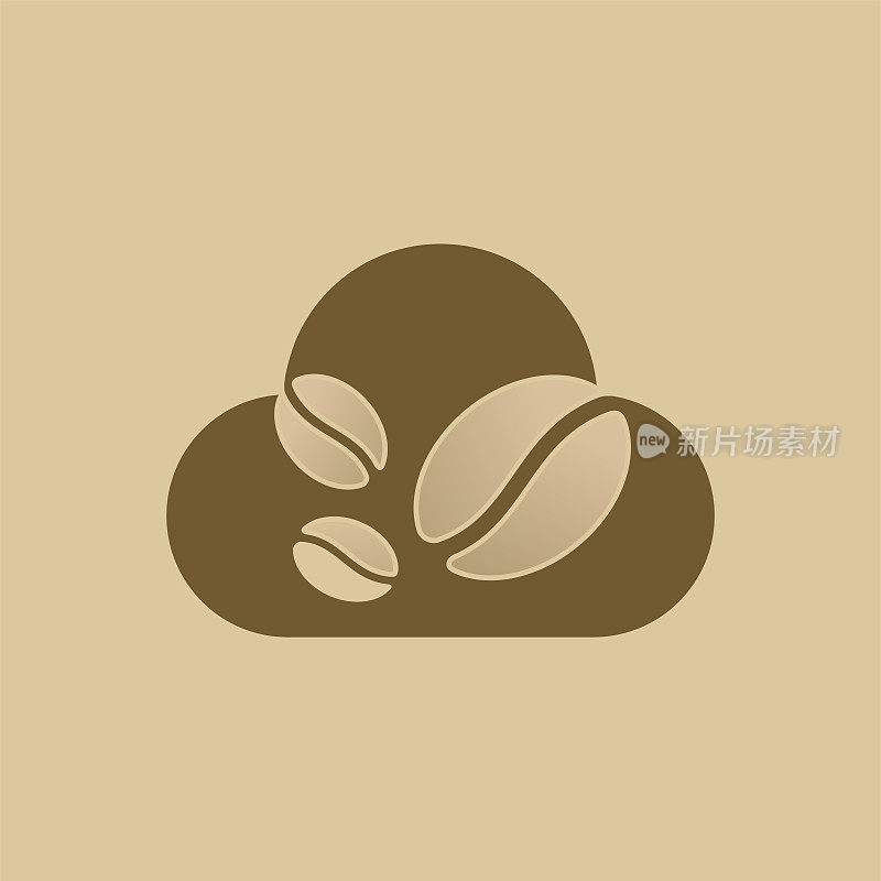 云咖啡Logo模板设计