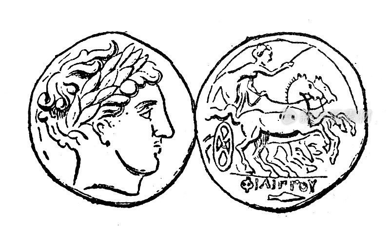 古玩插图:马其顿钱币