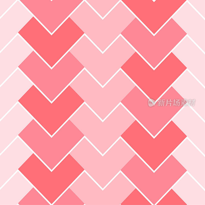粉色心形情人节与爱情浪漫的背景设计卡片壁纸。2月14日。情人节庆祝背景。可爱的心，网页横幅，模板，封面，梯度抽象图案。