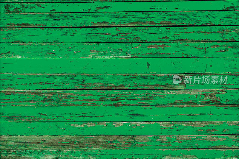 谷仓木板开裂剥落油漆绿色垃圾矢量背景