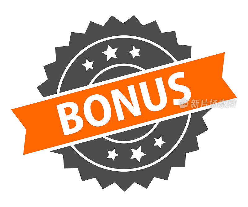 奖金-印章,印,印章模板。难看的东西效果。向量股票插图