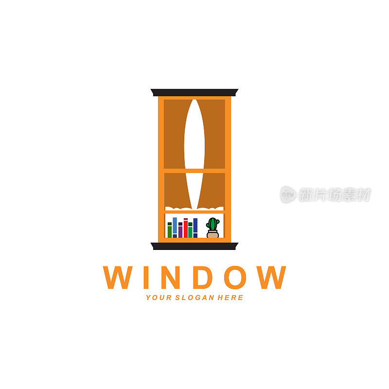 家庭窗口标志，家庭室内图标设计