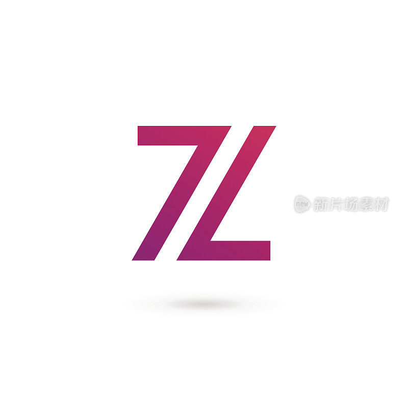 字母Z图标设计模板元素