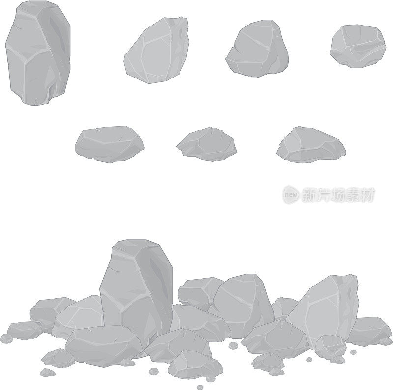 岩石和碎石