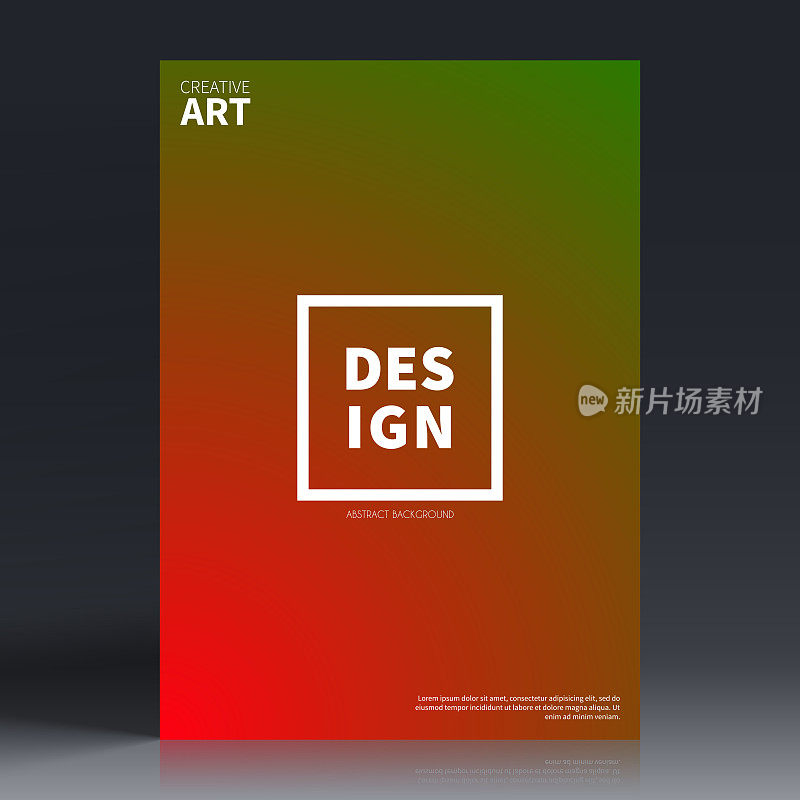 宣传册模板排版，红色封面设计，商业年报，宣传单，杂志