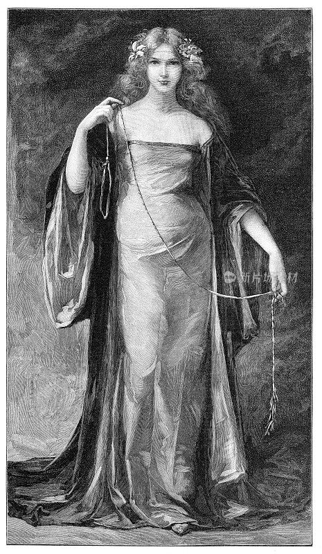 14世纪那不勒斯女王约翰娜一世肖像