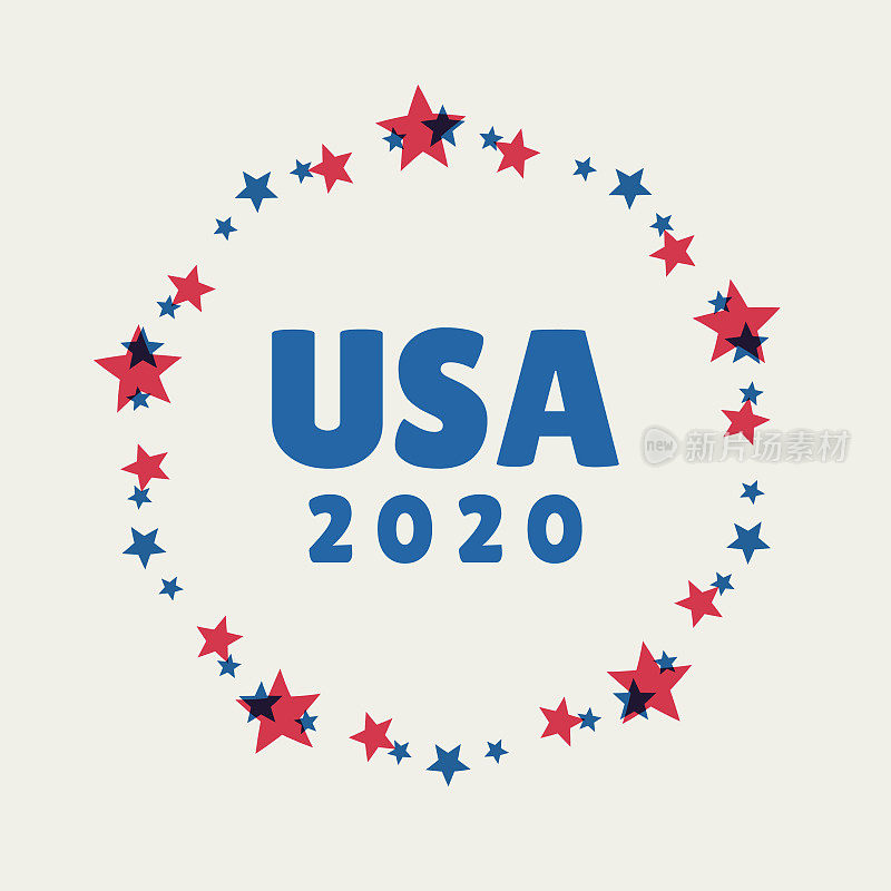 美国2020年大选设计元素