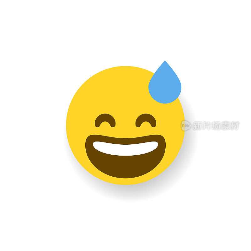 Emoticon平面设计投阴影效果