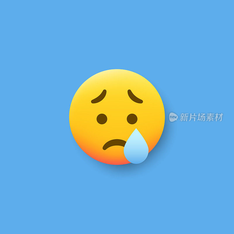 Emoticon平面设计投阴影效果