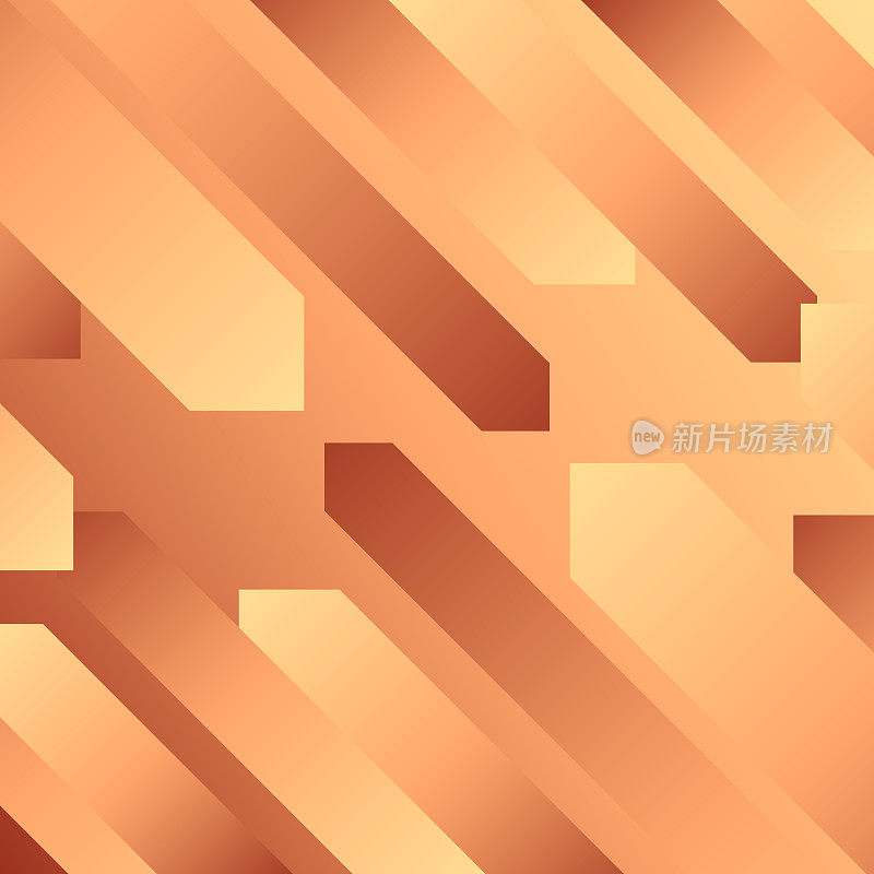 抽象设计与几何形状-时髦的橙色梯度