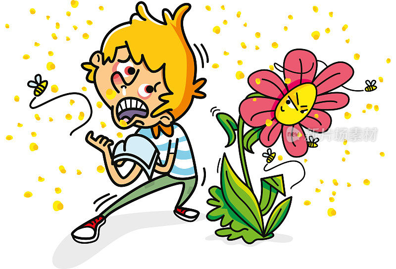 春天对花粉过敏