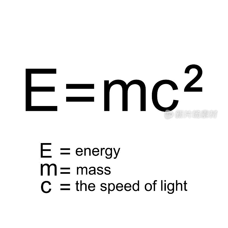 爱因斯坦相对论，矢量插图
