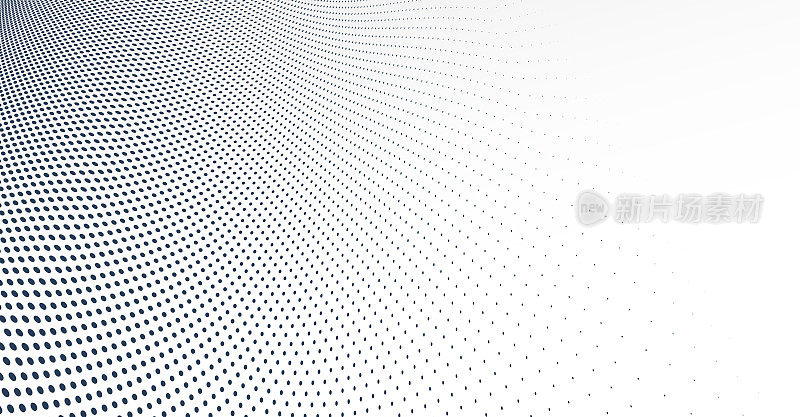 点向量抽象背景，透视图中的浅灰色点，点纹理抽象，大数据技术图像，酷炫的背景。