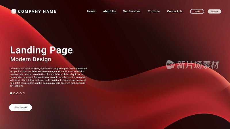 网站登陆页模板设计，现代网站设计
