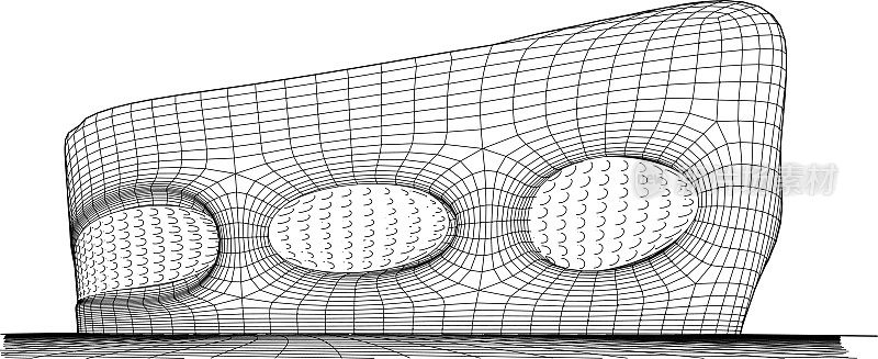 建筑工程三维插图