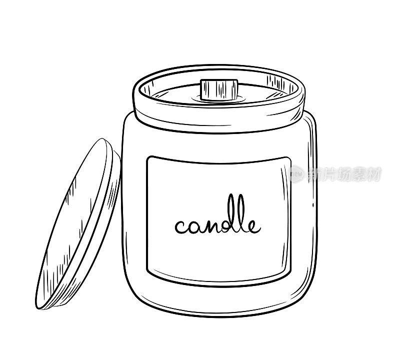 罐子里的蜡烛