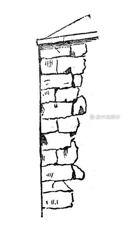 古玩雕刻插画:Escarpe(建筑)