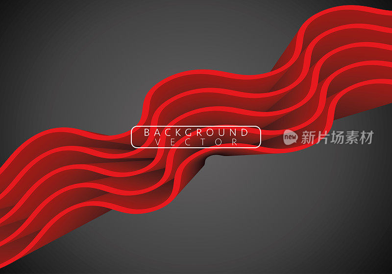 红色抽象背景。流体流动。液体的颜色。流体的背景。五颜六色的未来主义海报。抽象流程。时髦的海报。