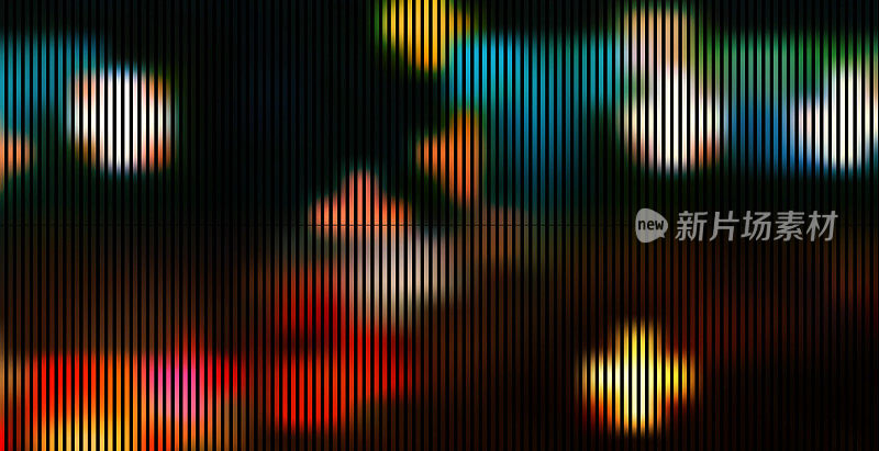 矢量赛博朋克风格闪烁霓虹灯城市夜街，抽象背景未来概念设计