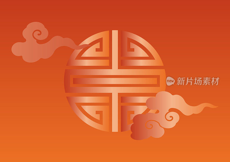 收集中国新年的背景。传统的春节设计。东亚幸福壁纸。农历庆祝活动的图像。背景材料。墙纸的材料。横幅的材料。