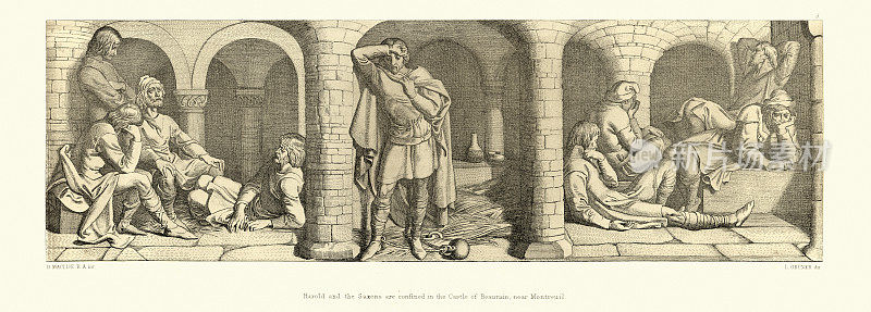 诺曼征服时，哈罗德被囚禁在博雷恩城堡