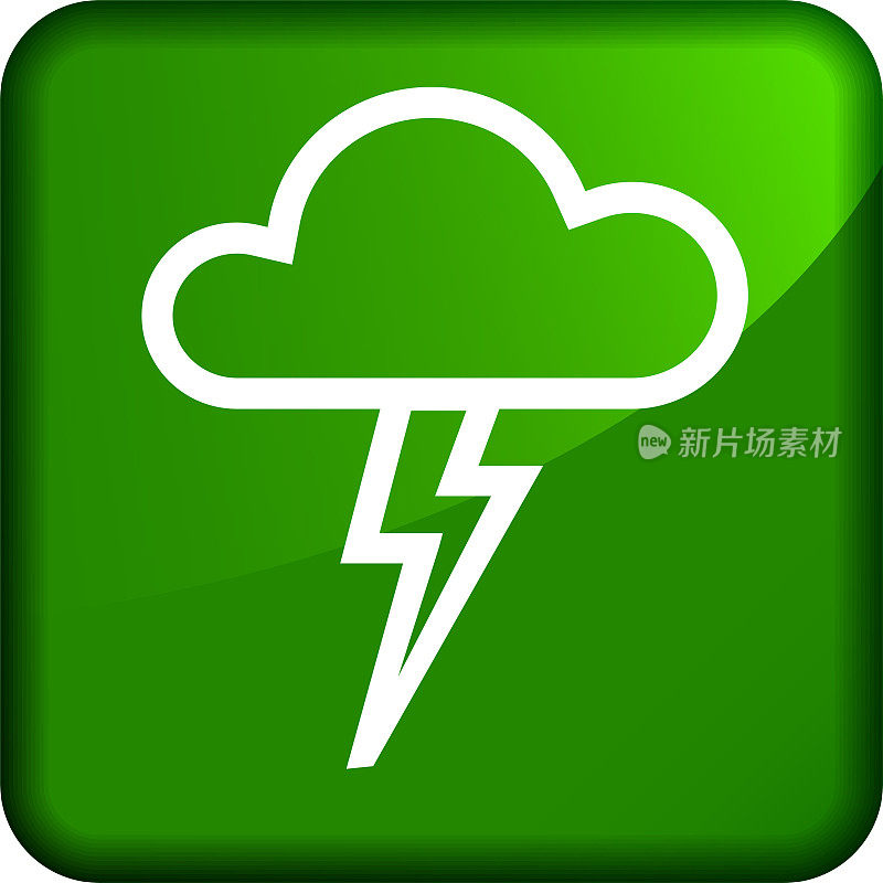 雷云和闪电图标