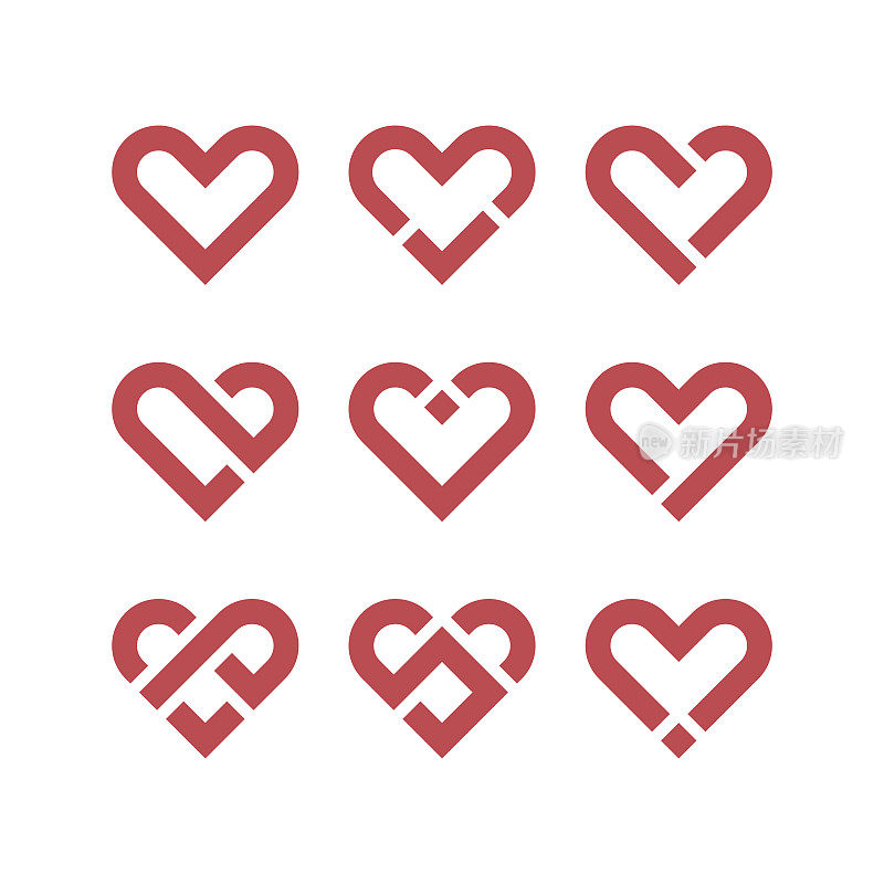 心图标,爱的概念