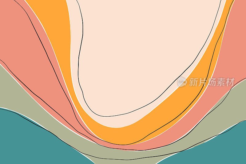 背景秋色平面风格设计