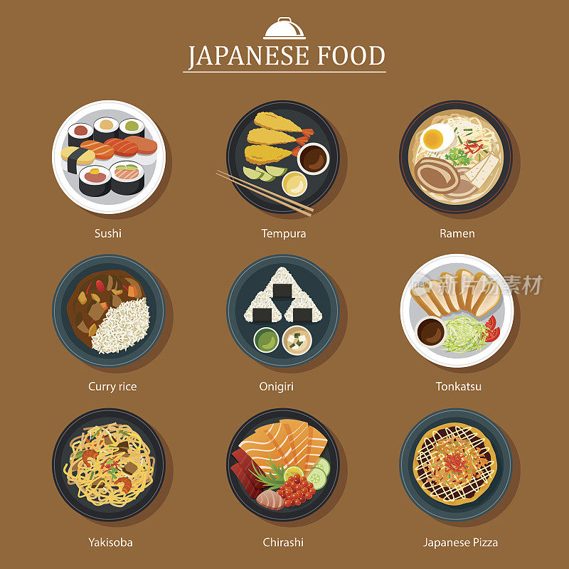 套日式料理平面设计