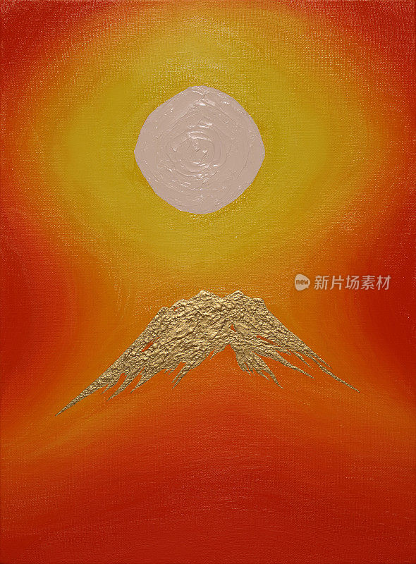 日の出金の赤富士