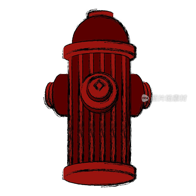 消火栓孤立的象征