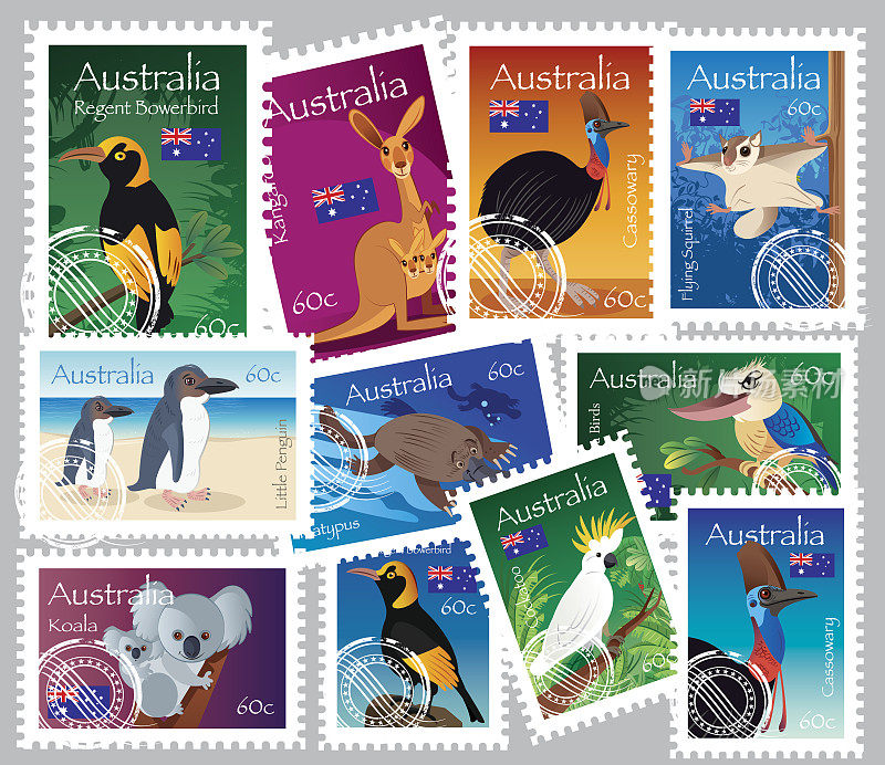 澳大利亚的邮票