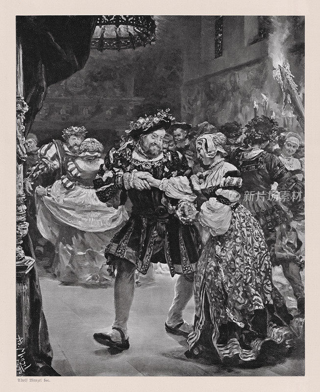 威廉·莎士比亚的戏剧《亨利八世》，出版于1886年
