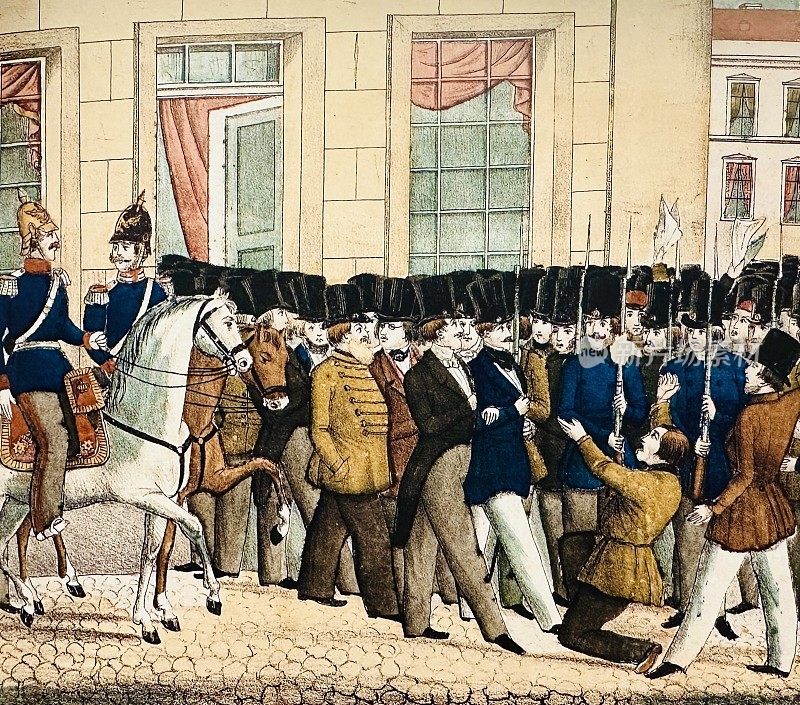 1848年11月10日普鲁士国民议会被武装部队解散