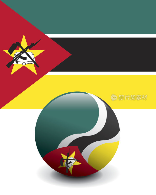 水晶球旗-莫桑比克