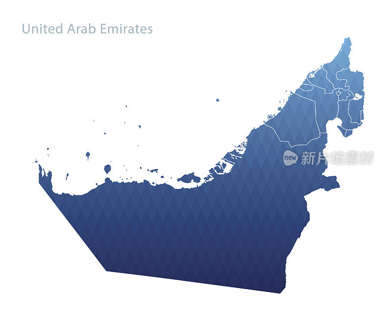 阿拉伯联合酋长国地图