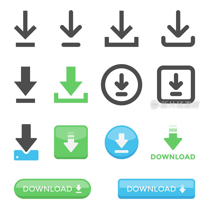 下载图标集矢量设计。