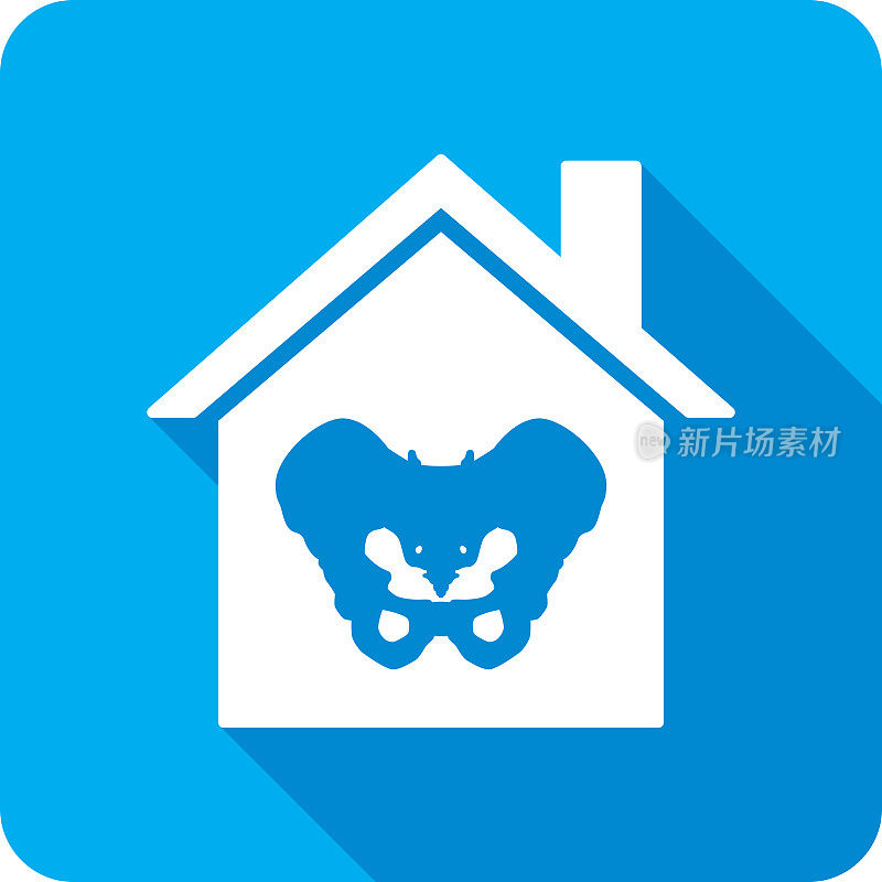 House髋骨图标剪影