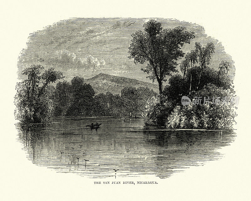 圣胡安河，尼加拉瓜，19世纪