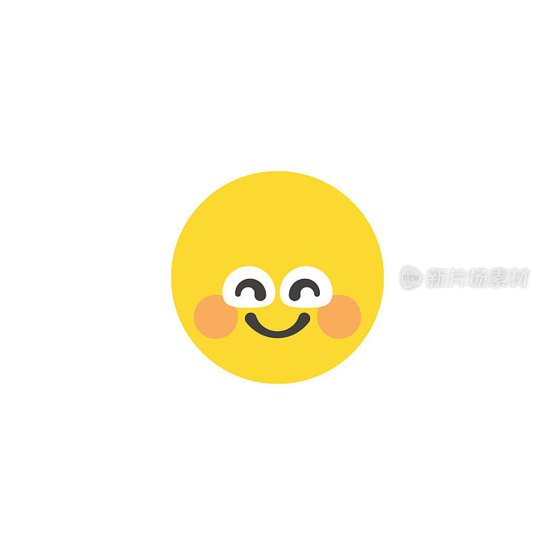 Emoticon大脸平面设计风格