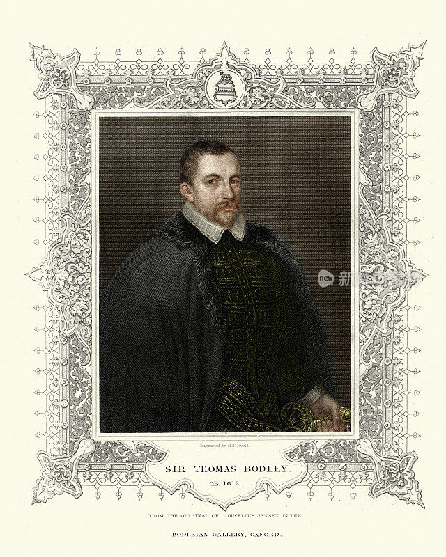托马斯・博德利爵士，英国外交家和学者，16世纪