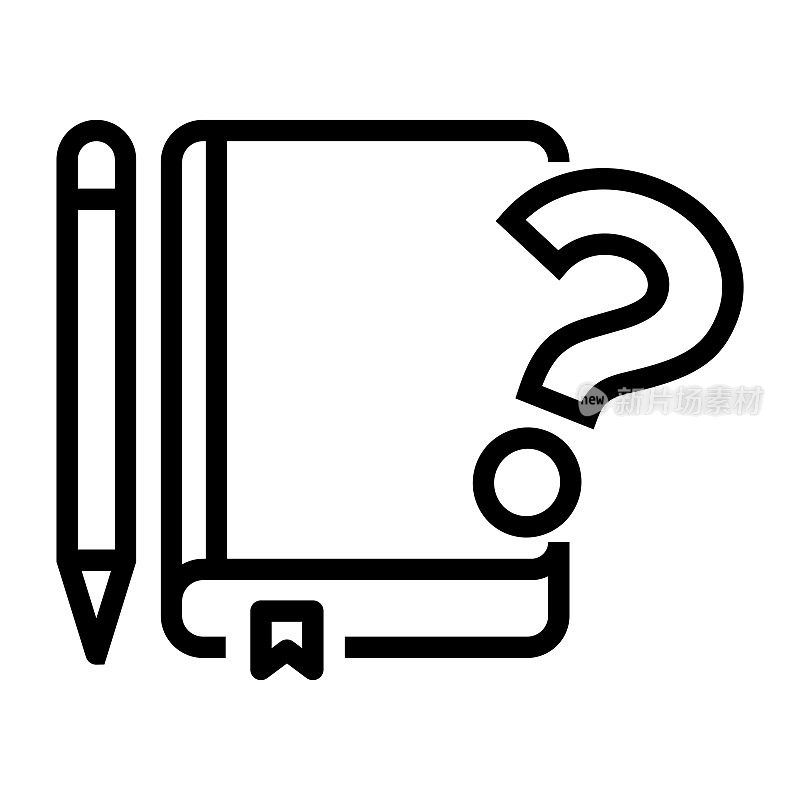 专有技术线图标,轮廓符号矢量插图