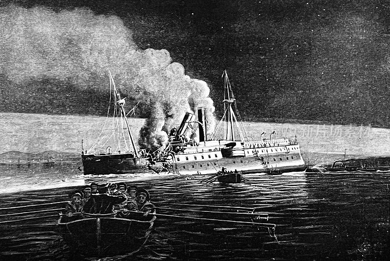 1898年，美国军舰缅因号在古巴港爆炸