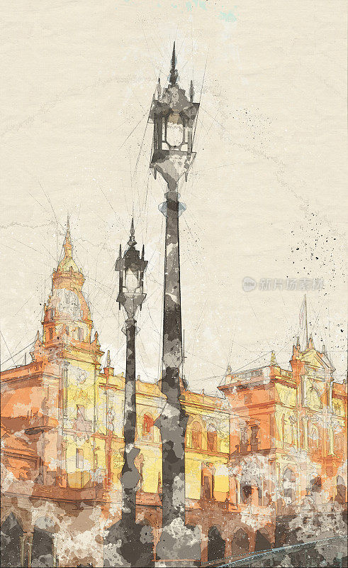 广场Espa?a-Mixed数字技术