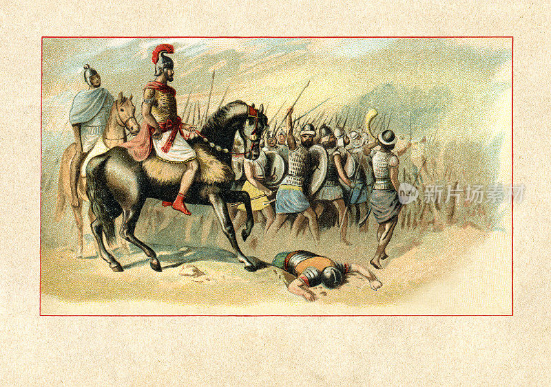 汉尼拔在公元前216年的坎尼战役中