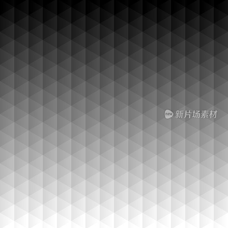 抽象几何背景-三角形图案马赛克-灰色梯度